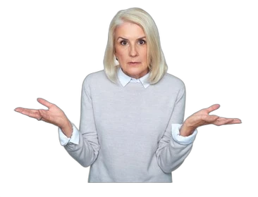 Woman Shrugging